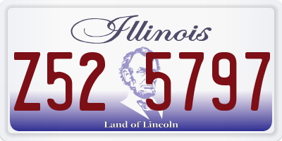 IL license plate Z525797