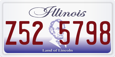 IL license plate Z525798