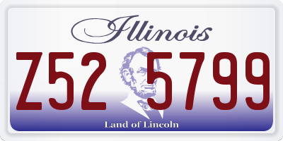 IL license plate Z525799