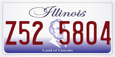 IL license plate Z525804