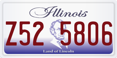 IL license plate Z525806