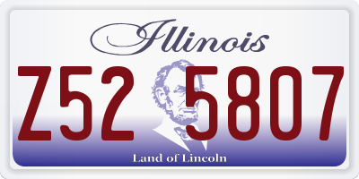 IL license plate Z525807