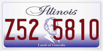 IL license plate Z525810