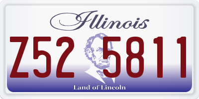 IL license plate Z525811