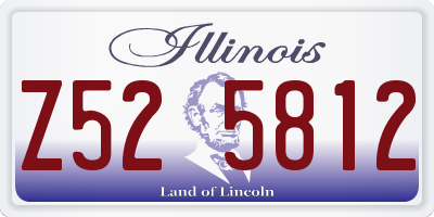 IL license plate Z525812