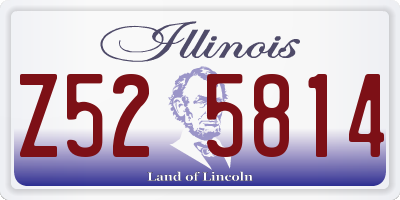 IL license plate Z525814