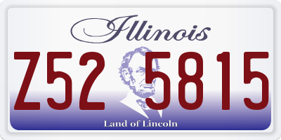 IL license plate Z525815