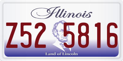 IL license plate Z525816