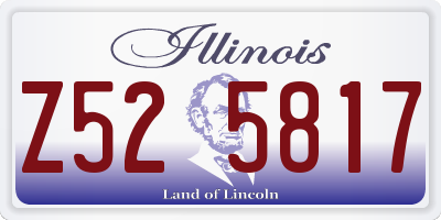 IL license plate Z525817