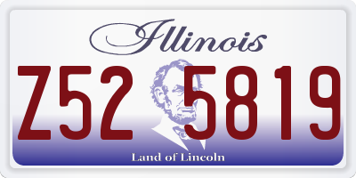 IL license plate Z525819