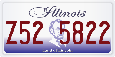 IL license plate Z525822