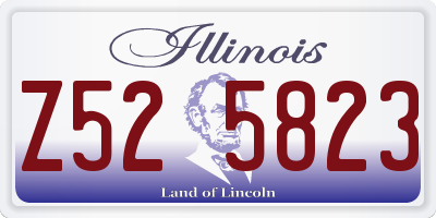 IL license plate Z525823