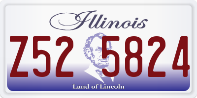 IL license plate Z525824