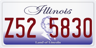 IL license plate Z525830