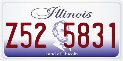IL license plate Z525831