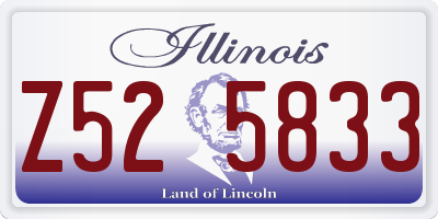 IL license plate Z525833