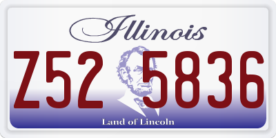 IL license plate Z525836