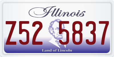 IL license plate Z525837