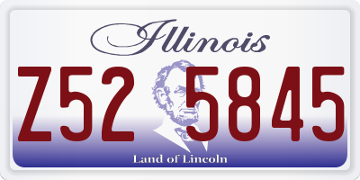 IL license plate Z525845