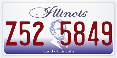 IL license plate Z525849