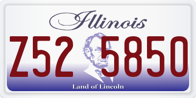 IL license plate Z525850