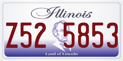 IL license plate Z525853