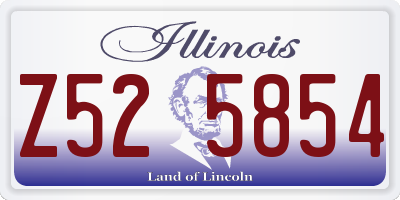 IL license plate Z525854