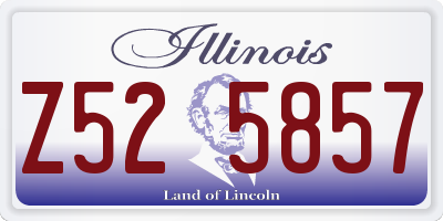 IL license plate Z525857