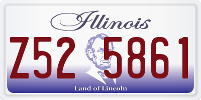 IL license plate Z525861