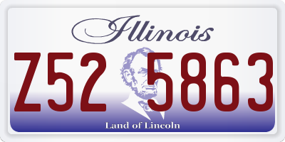 IL license plate Z525863
