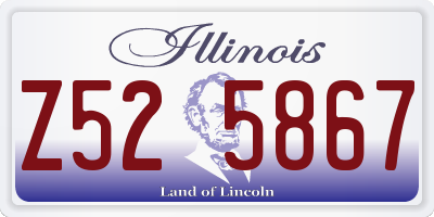 IL license plate Z525867