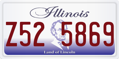 IL license plate Z525869