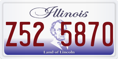 IL license plate Z525870