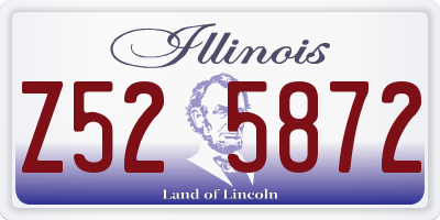 IL license plate Z525872