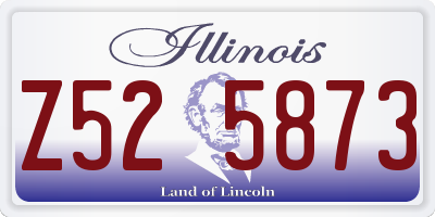 IL license plate Z525873