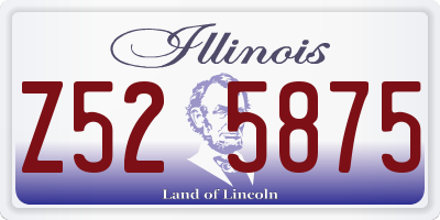 IL license plate Z525875