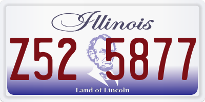 IL license plate Z525877