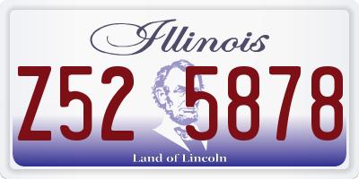 IL license plate Z525878