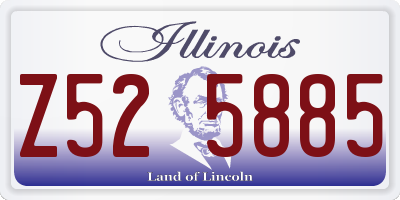 IL license plate Z525885
