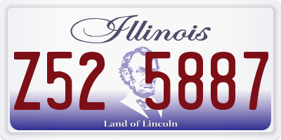IL license plate Z525887