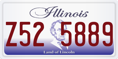 IL license plate Z525889