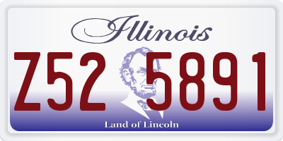 IL license plate Z525891