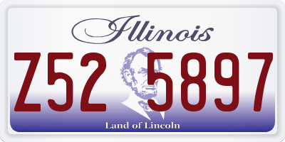 IL license plate Z525897