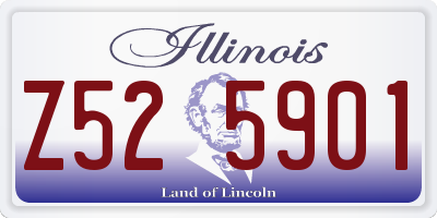 IL license plate Z525901