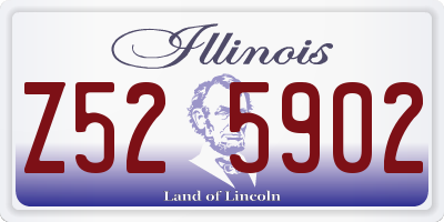 IL license plate Z525902