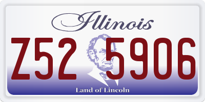 IL license plate Z525906