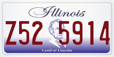 IL license plate Z525914