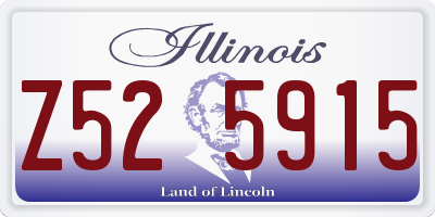 IL license plate Z525915