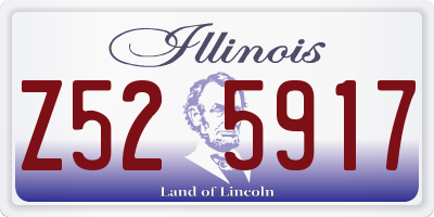 IL license plate Z525917