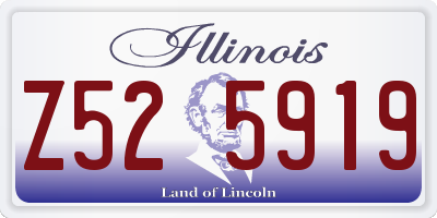IL license plate Z525919